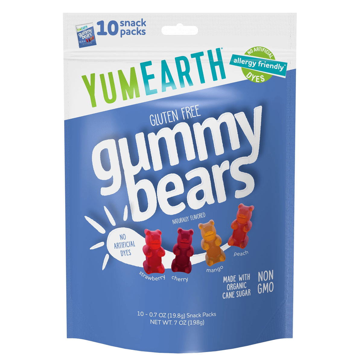 YumEarth Gummy Bears 10 Snack Packs